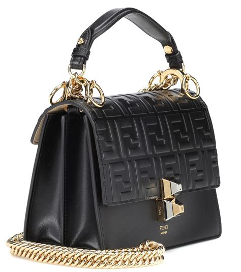 fendi black kan i small leather shoulder bag replica|Fendi Kan I Small Leather Bag (Varied Colors) .